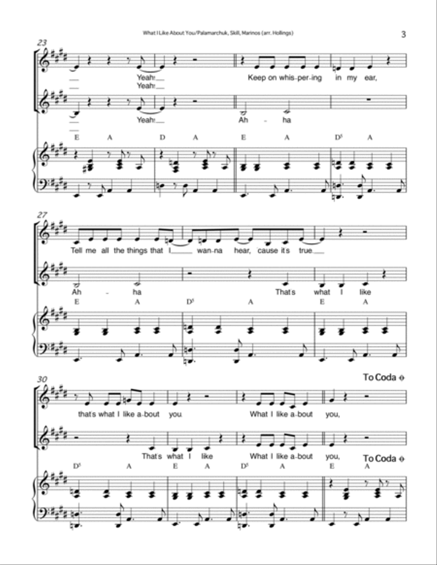What I Like About You 2-Part scores gallery preview page 3