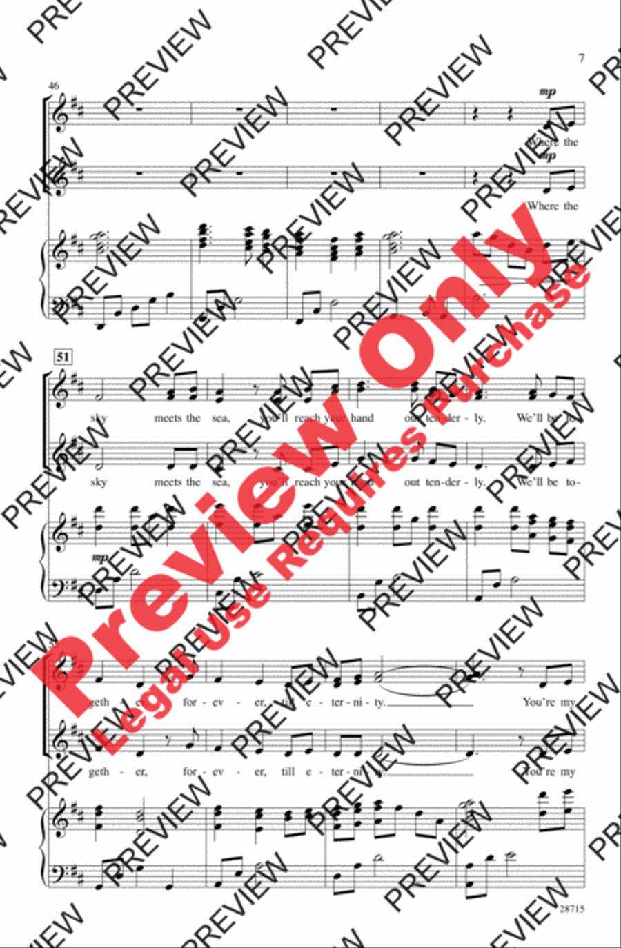 Where the Sea Meets the Sky Women's Choir scores gallery preview page 6