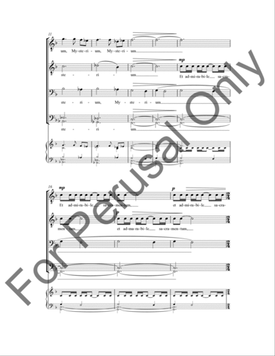 O Magnum Mysterium TTBB scores gallery preview page 3