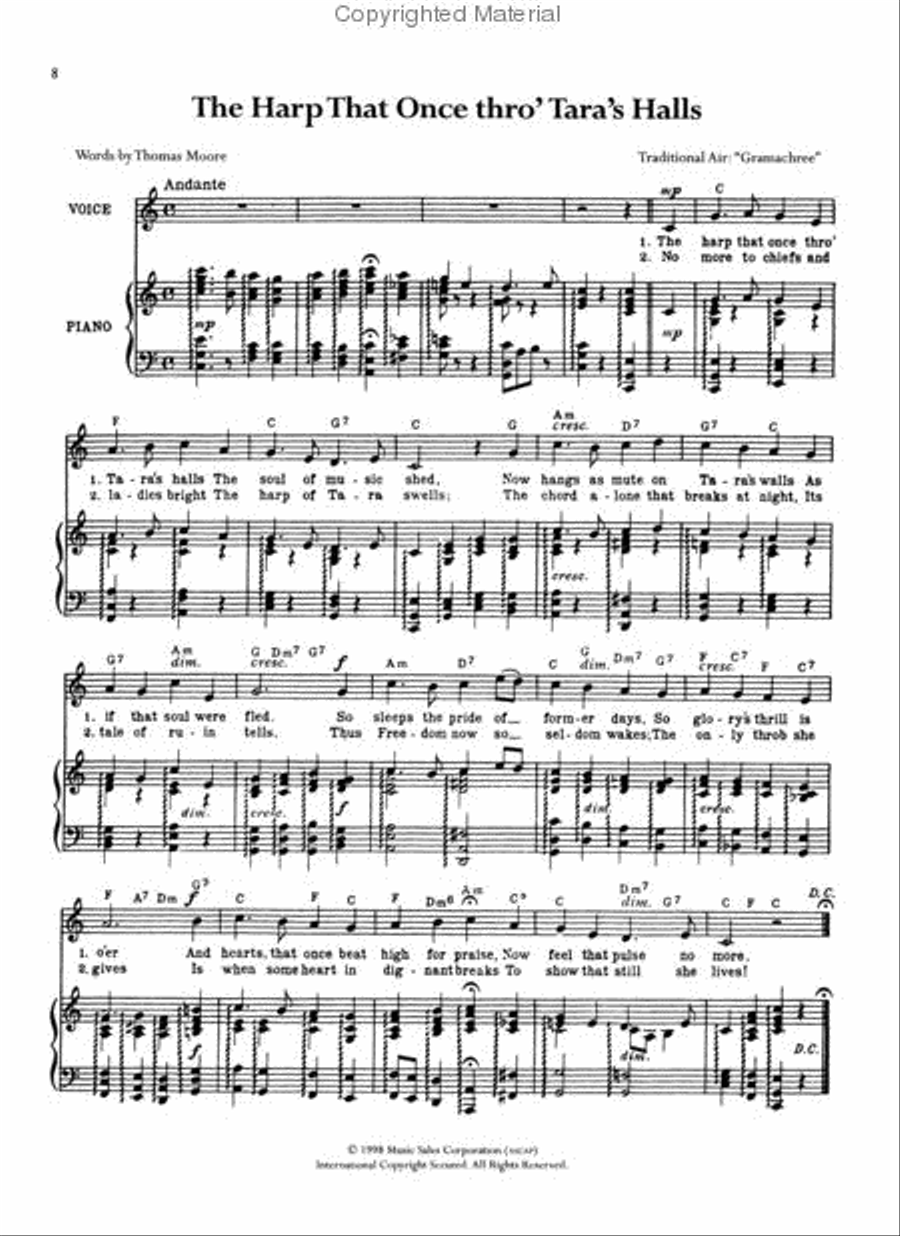 Over 200 Irish Songs and Dances Piano, Vocal, Guitar scores gallery preview page 3
