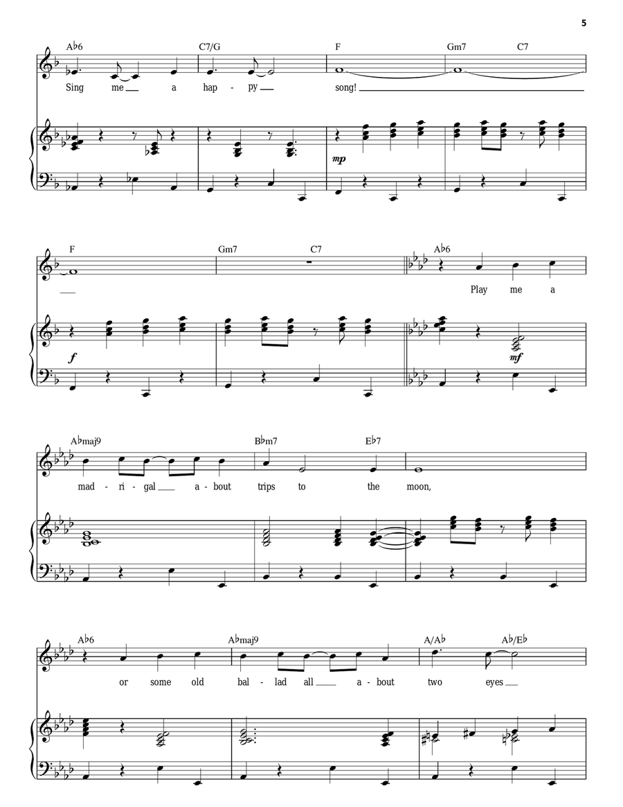Sing Happy Sing Happy Piano, Vocal scores gallery preview page 5