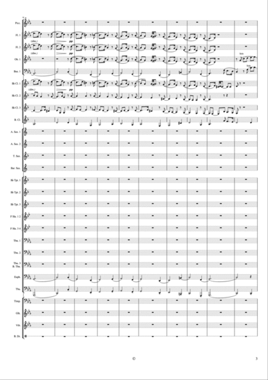 PASSACAGLIA PASSACAGLIA Concert Band scores gallery preview page 3