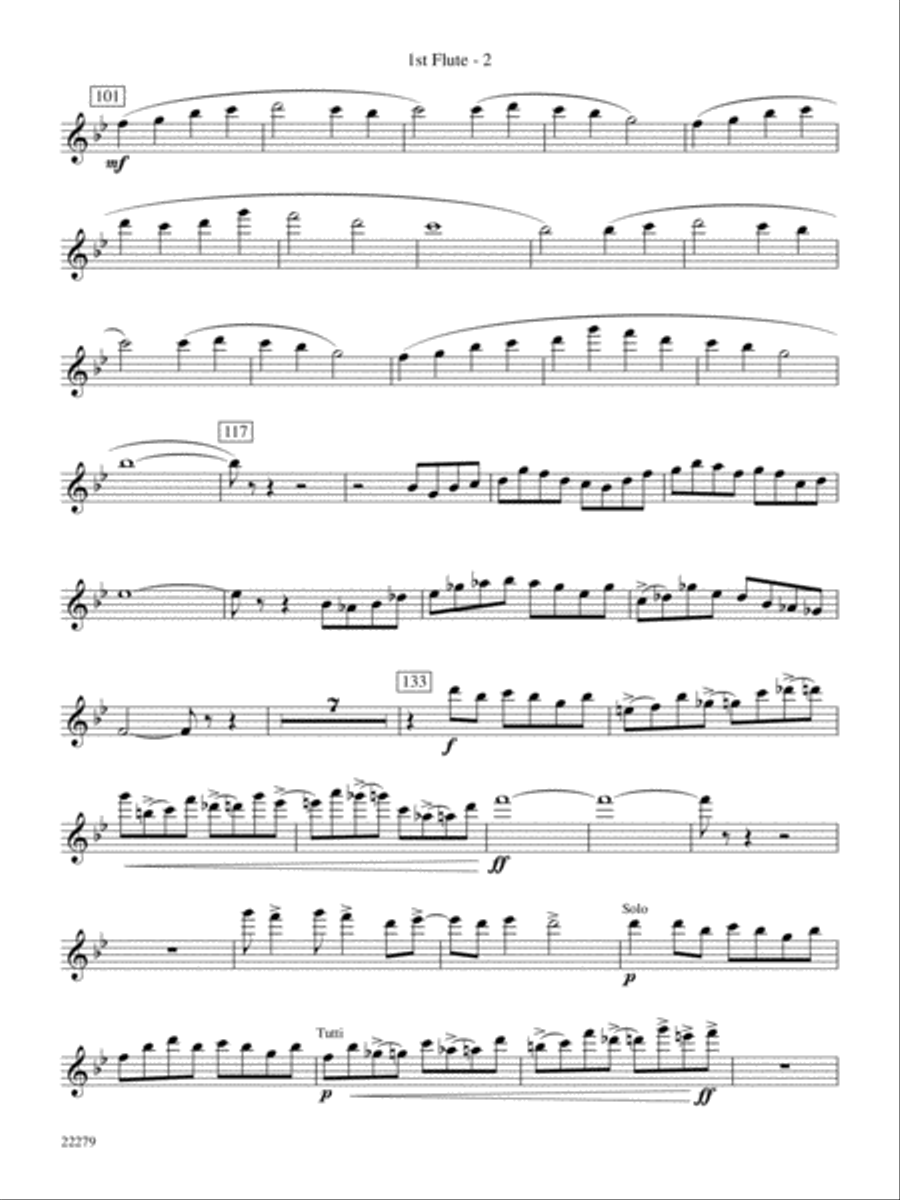 Bayou Breakdown: Flute Concert Band scores gallery preview page 2