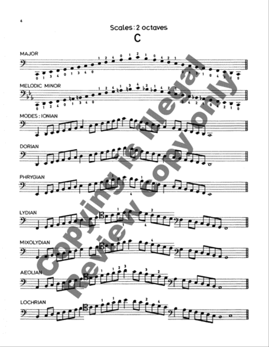 Cello Scales and Arpeggios Cello scores gallery preview page 3