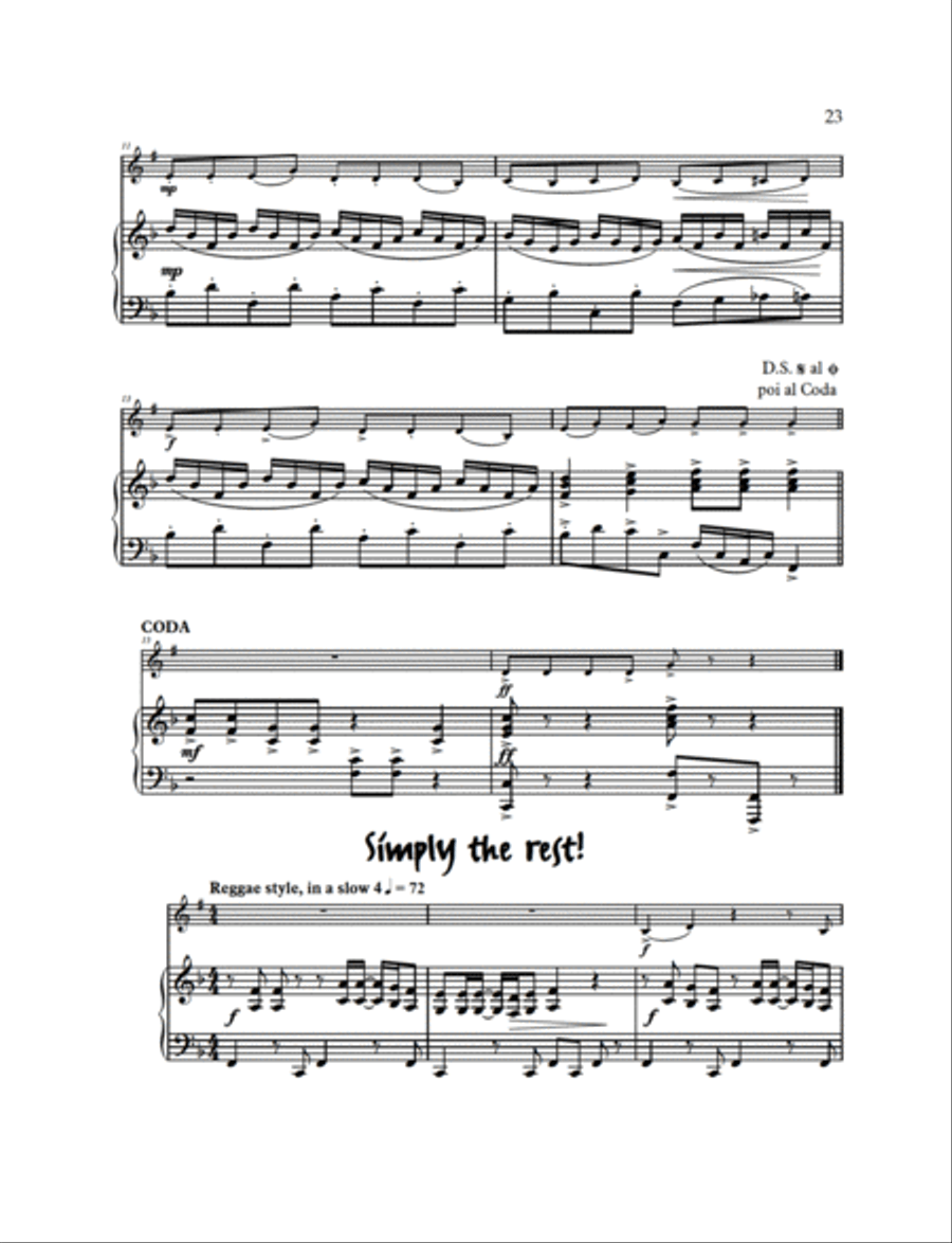 Really Easy Jazzin' About -- Fun Pieces for Clarinet Clarinet scores gallery preview page 4