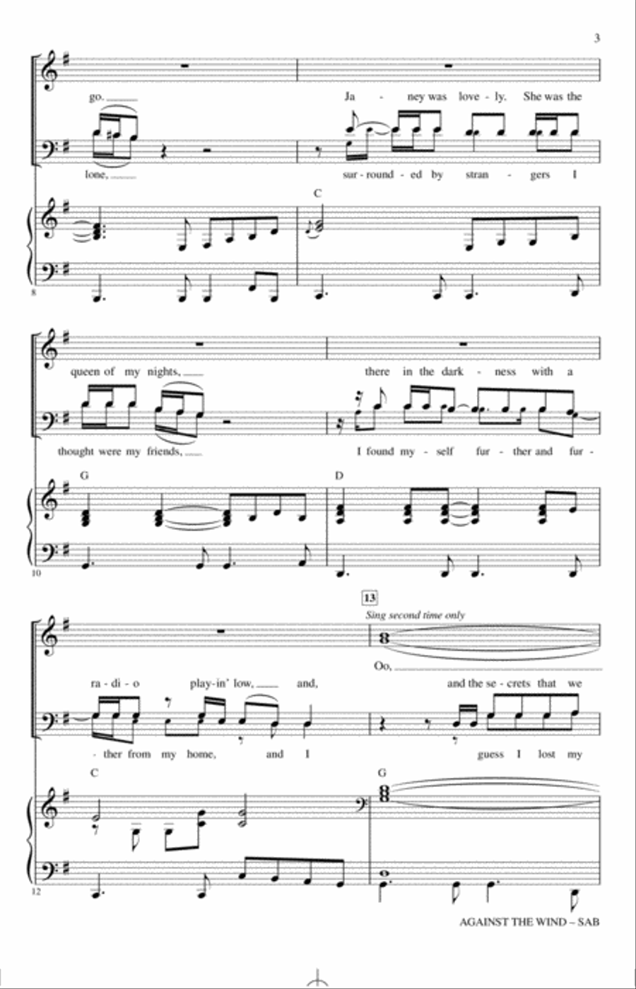 Against The Wind 3-Part scores gallery preview page 2