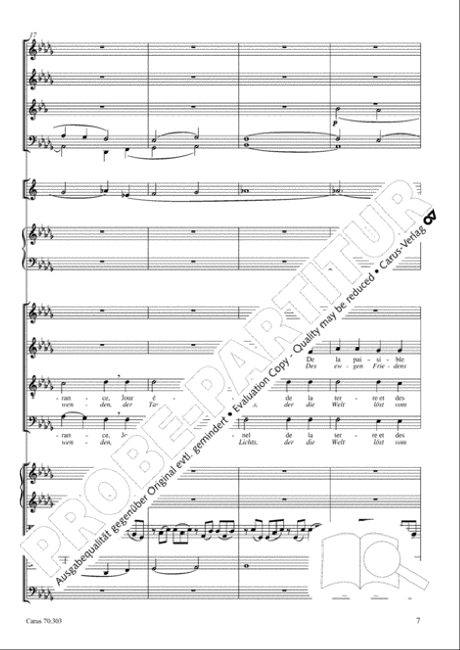Cantique de Jean Racine (Lobgesang des Jean Racine) 4-Part scores gallery preview page 8