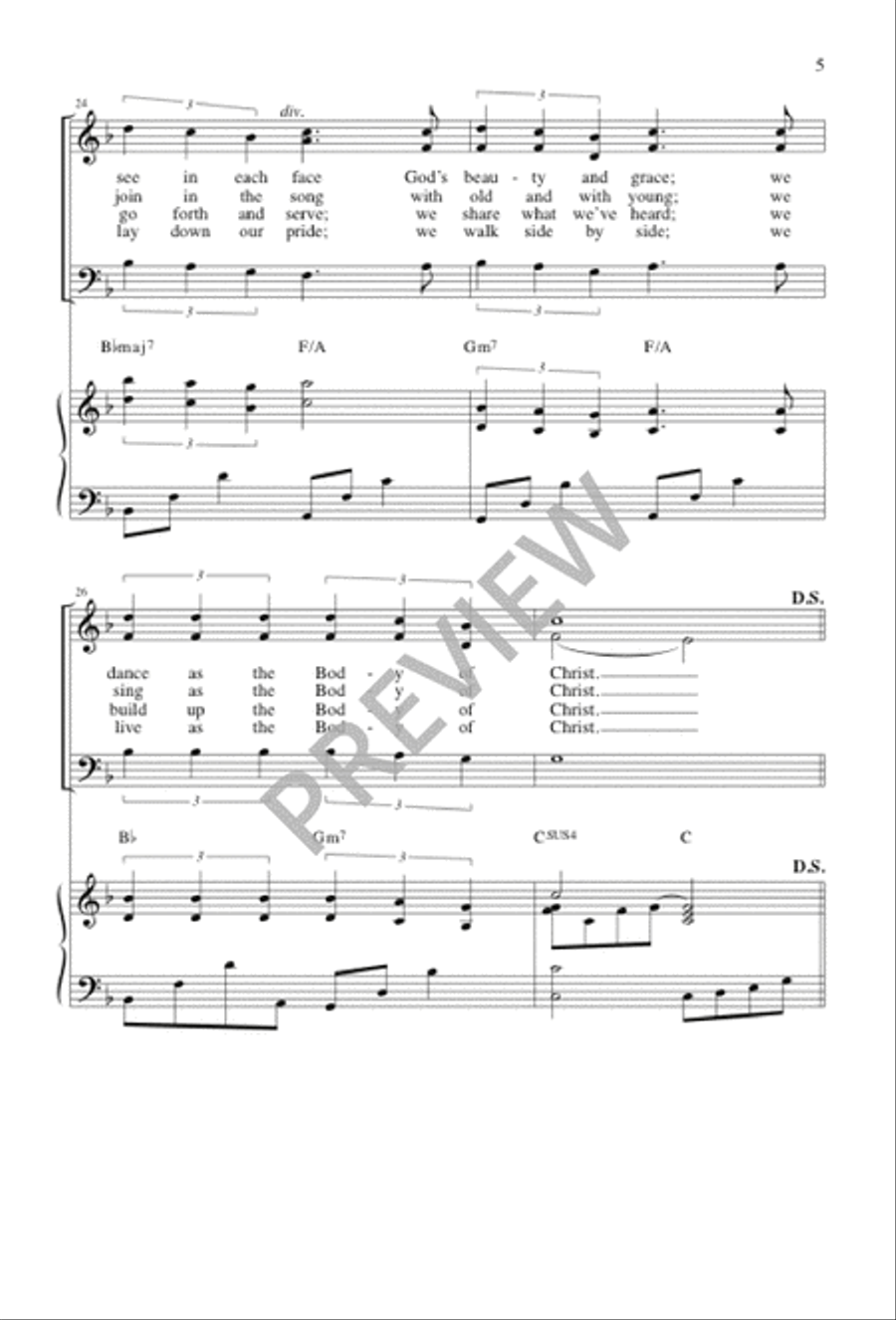 On the Mountain of God On the Mountain of God 3-Part scores gallery preview page 5