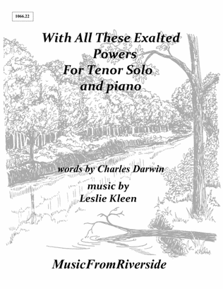 With All These Exalted Powers for Tenor and Piano