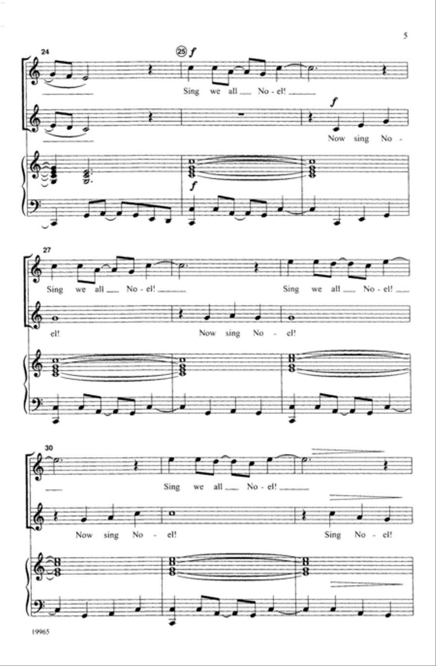 African Noel Unison Choir scores gallery preview page 4