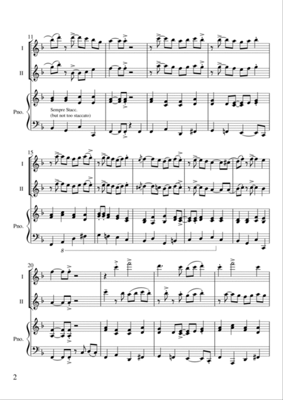 Ding Dong Jazzily on High Flute Duet scores gallery preview page 2