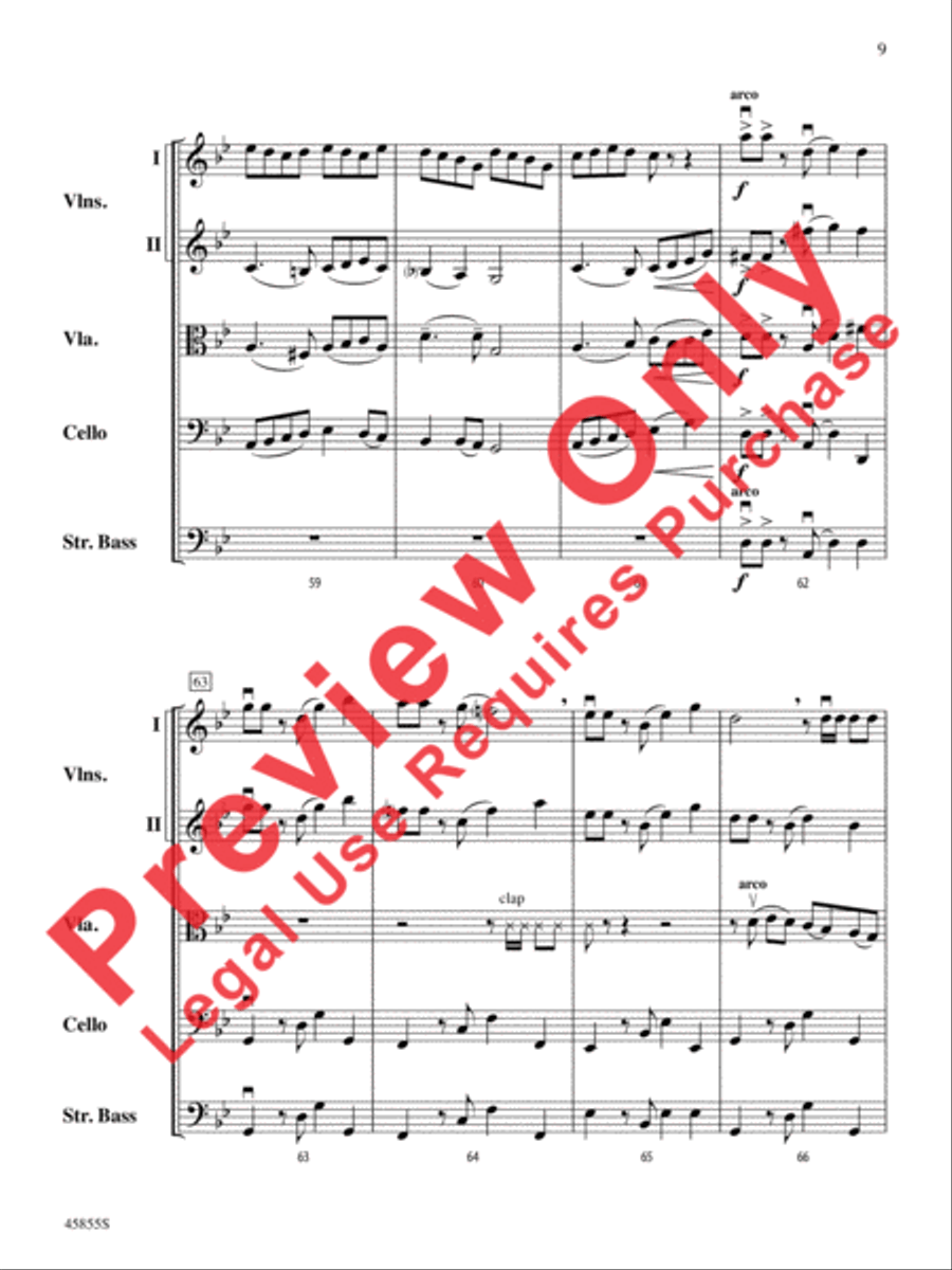 Midnight Howl String Orchestra scores gallery preview page 9