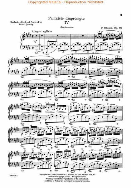 Fantasie Impromptu, Op. 66 in C# Minor