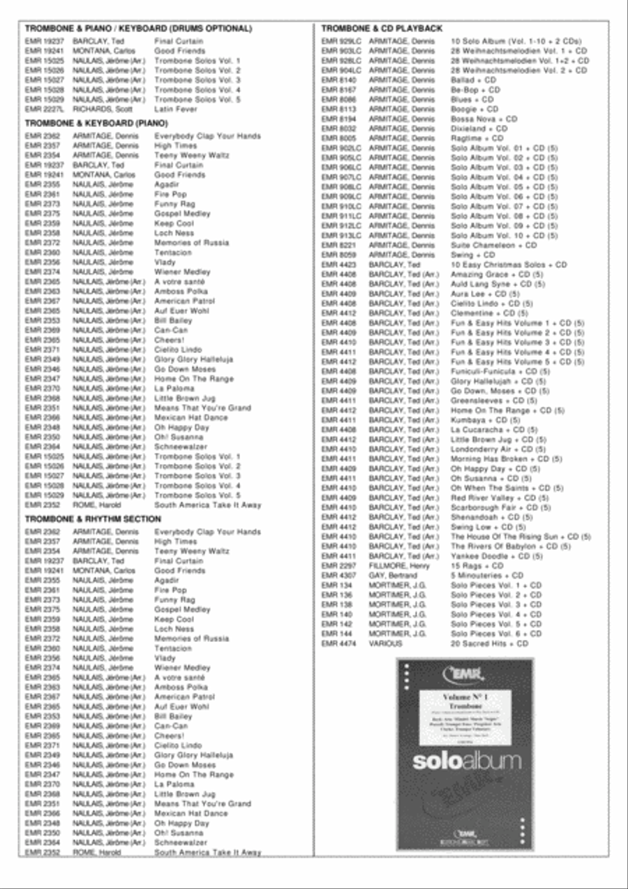 Play With Your Band Volume 4 Trombone scores gallery preview page 8