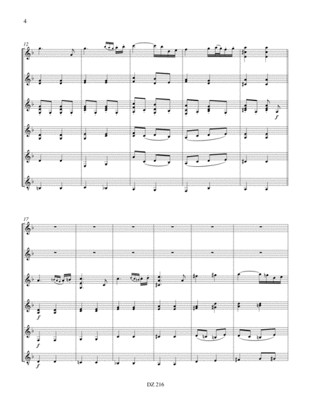 Sextuor, opus 18, no 1 (2e mouv.)
