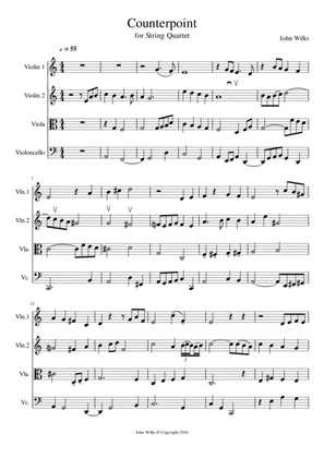 Little Counterpoint (arranged for a string quartet)
