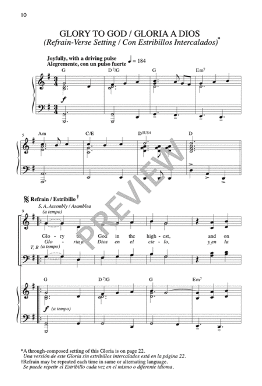 Mass of the Sun of Justice / Misa Sol de Justicia 4-Part scores gallery preview page 11