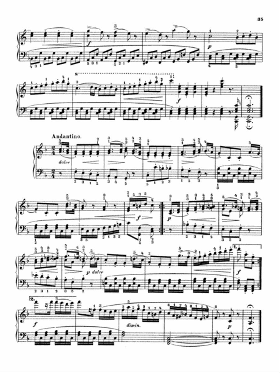 Cramer: Eleven Sontinas Piano Solo scores gallery preview page 3