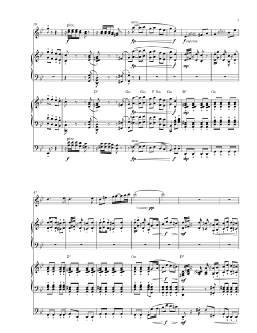Francisco Canaro - El Chamuyo Piano Trio scores gallery preview page 3