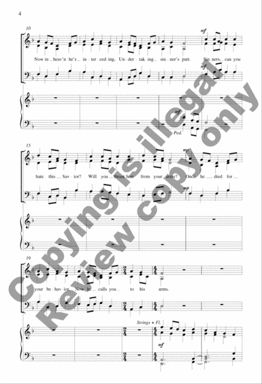 Now The Savior Stands 4-Part scores gallery preview page 3