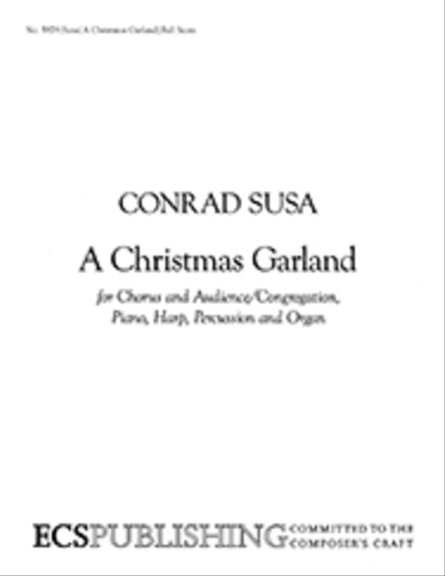 A Christmas Garland (SATB Keyboard/Percussion Version Score) 4-Part scores gallery preview page 1