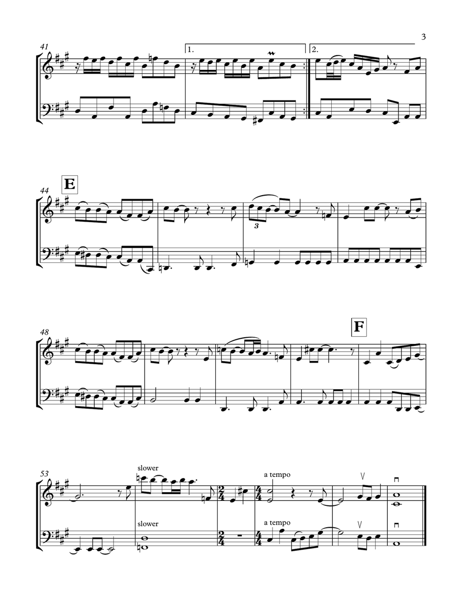 In My Life String Duet scores gallery preview page 4