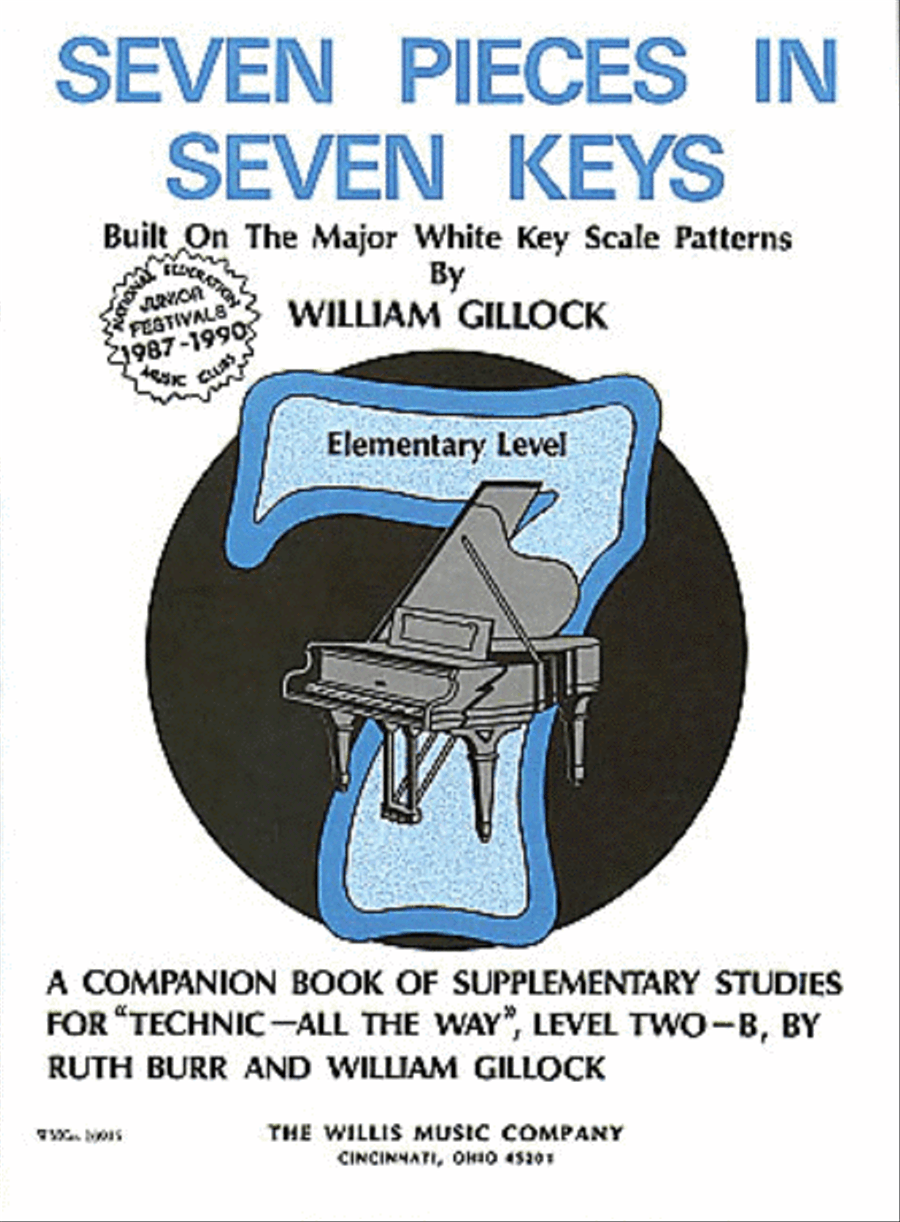 Seven Pieces in Seven Keys Piano scores gallery preview page 1