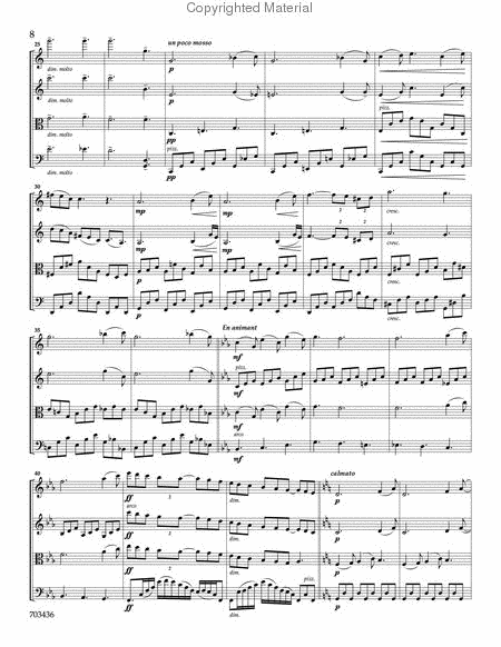 Debussy Album for String Quartet - Score image number null