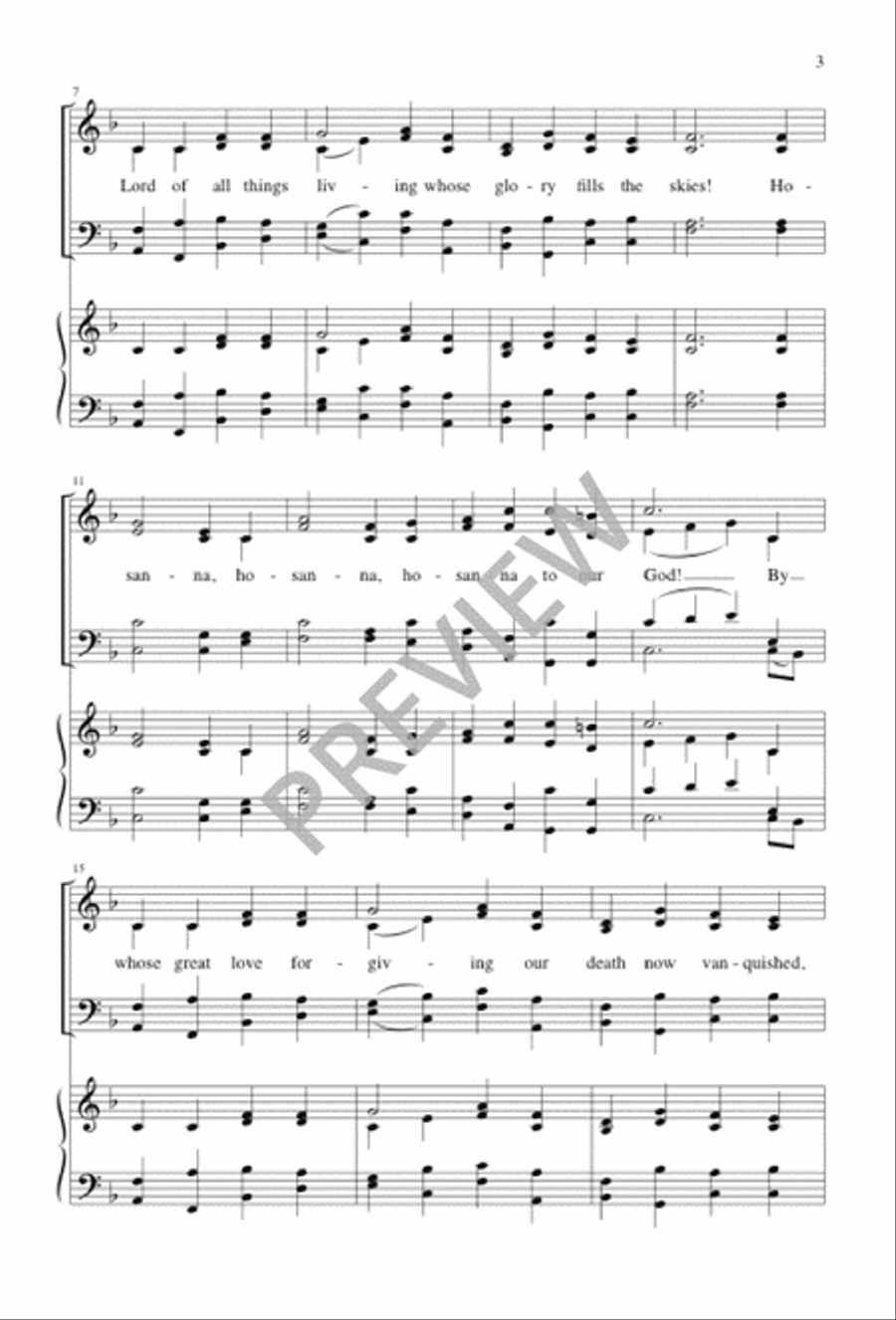 In Gladness and Thanksgiving 4-Part scores gallery preview page 2