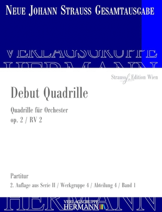 Book cover for Debut Quadrille Op. 2 RV 2