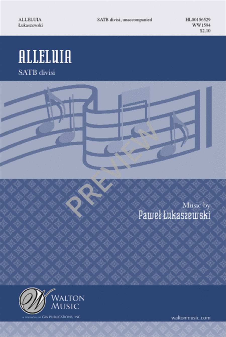 Alleluia - SATB divisi Divisi scores gallery preview page 2