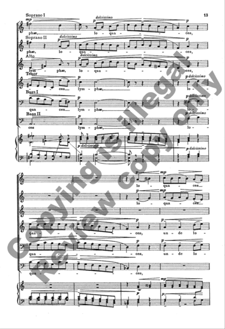 O fons Bandusiae, splendidior vitro SSATBB scores gallery preview page 12