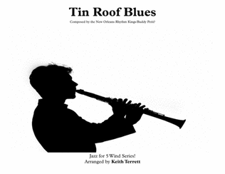 Book cover for Tin Roof Blues for Clarinet Quintet ''Jazz for 5 Wind Series''