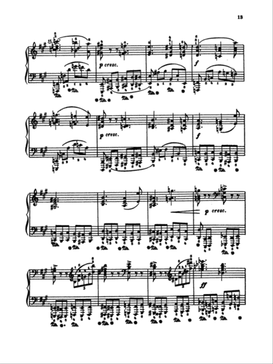 Liadov: Five Pieces, Op. 39 Piano Solo scores gallery preview page 3