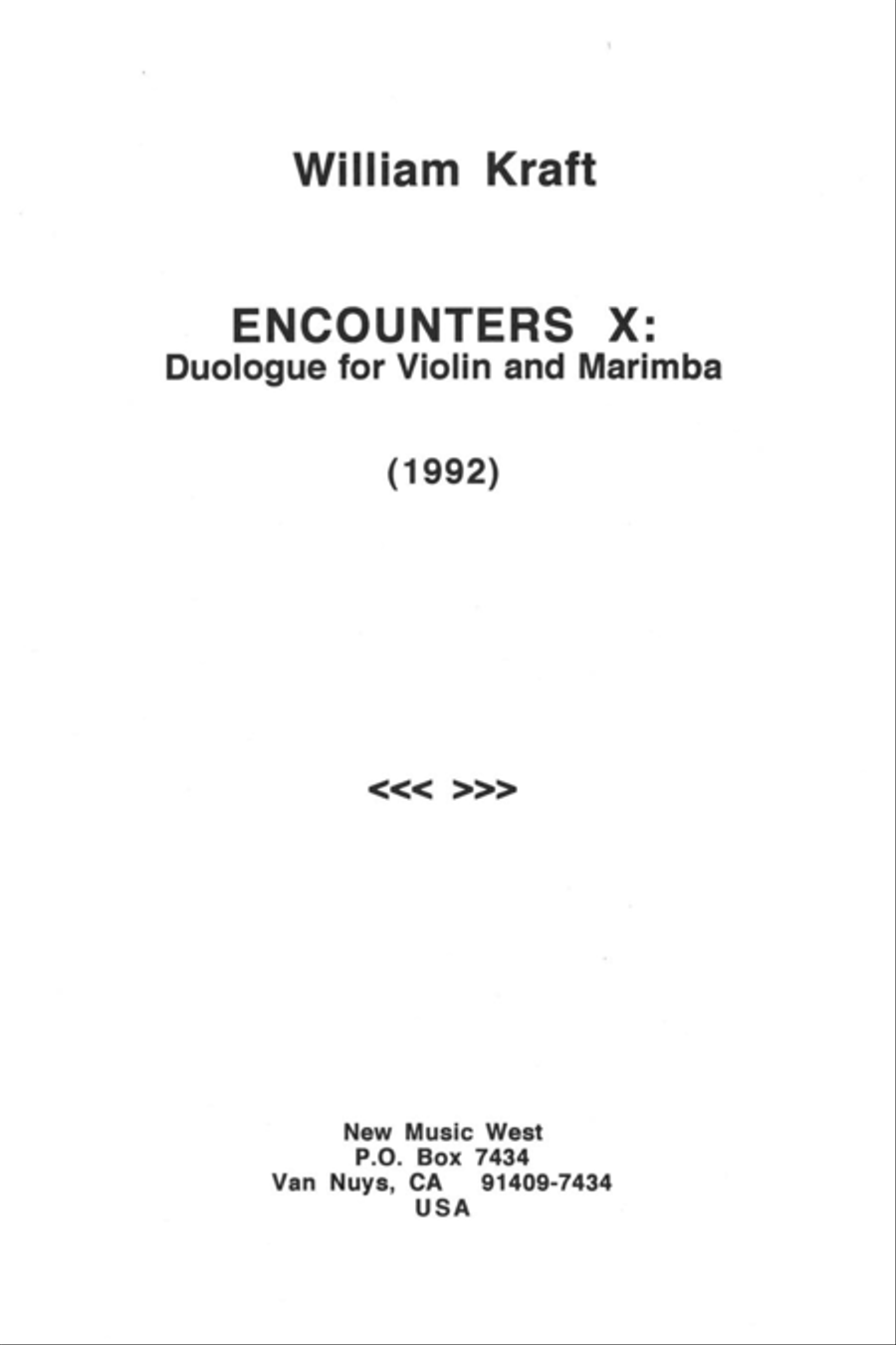 Encounters X: Choir scores gallery preview page 1