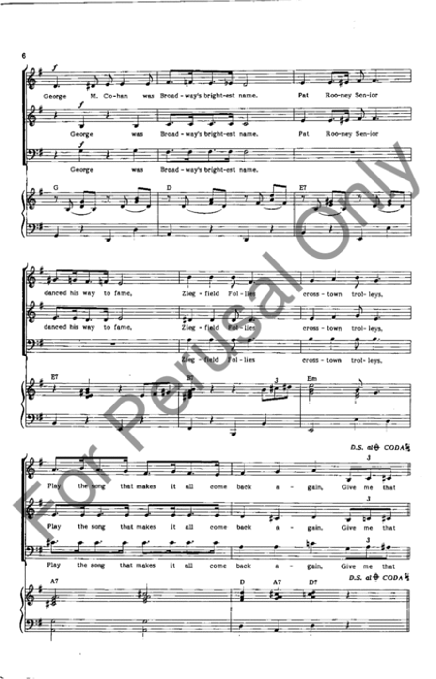 Soft Shoe Song 3-Part scores gallery preview page 6