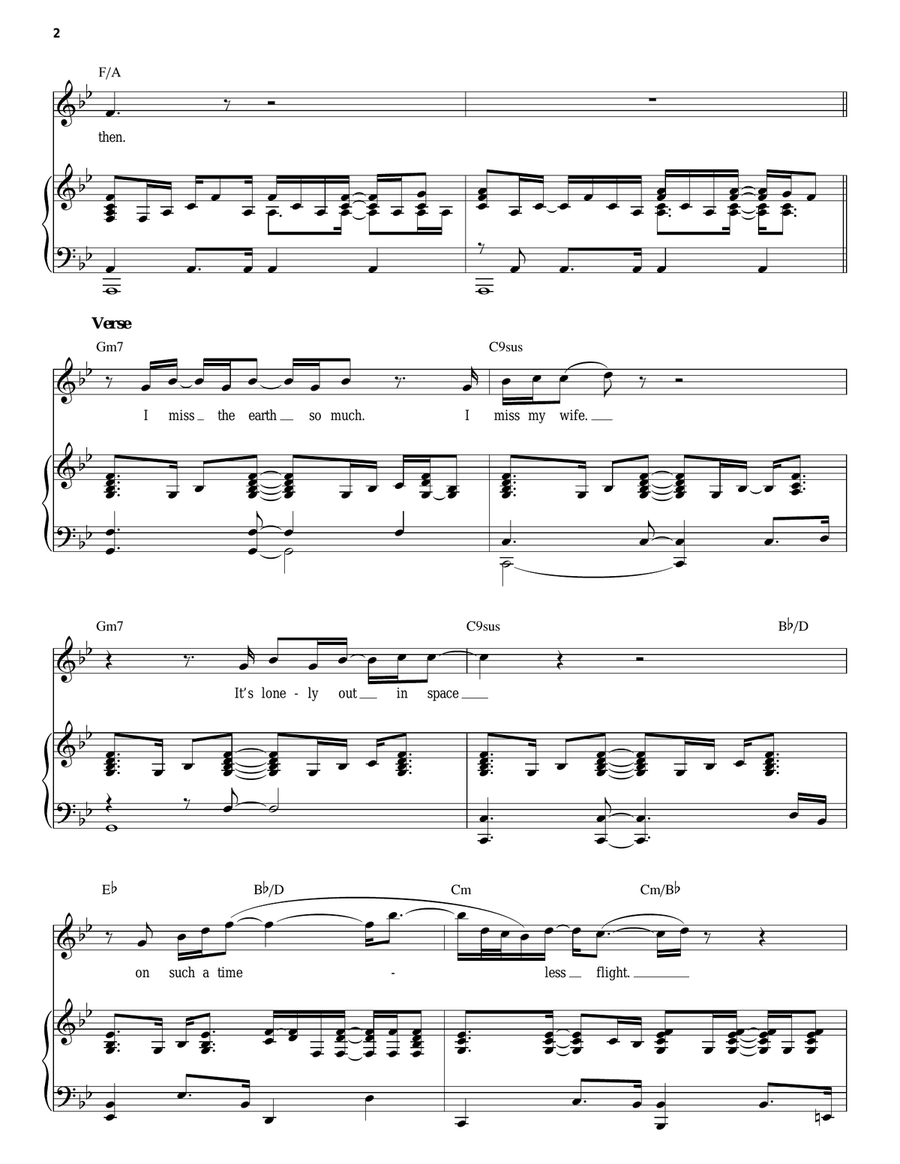 Rocket Man (I Think It's Gonna Be A Long Long Time) Piano scores gallery preview page 2
