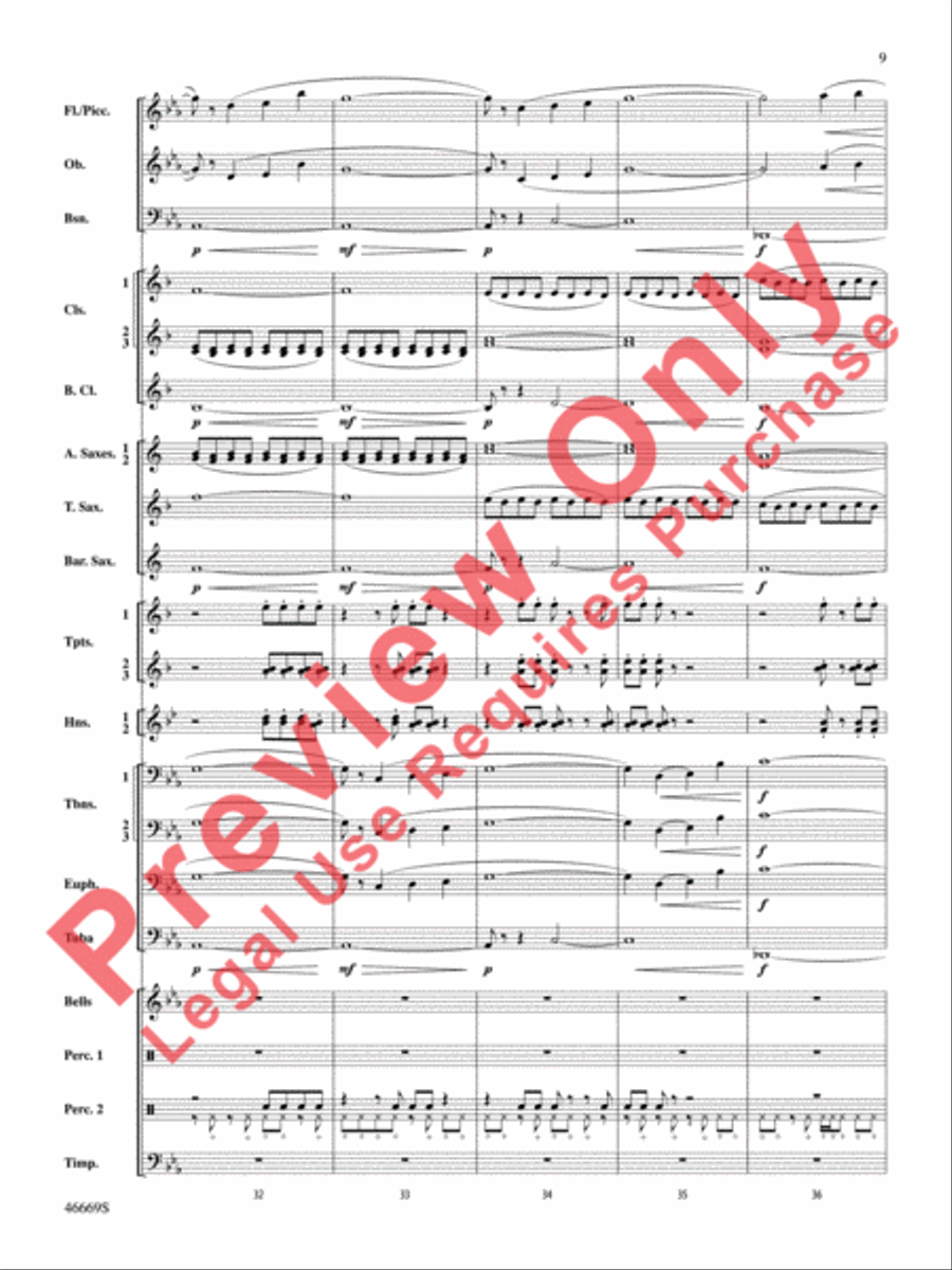 Oracles of the Sirocco Concert Band scores gallery preview page 10