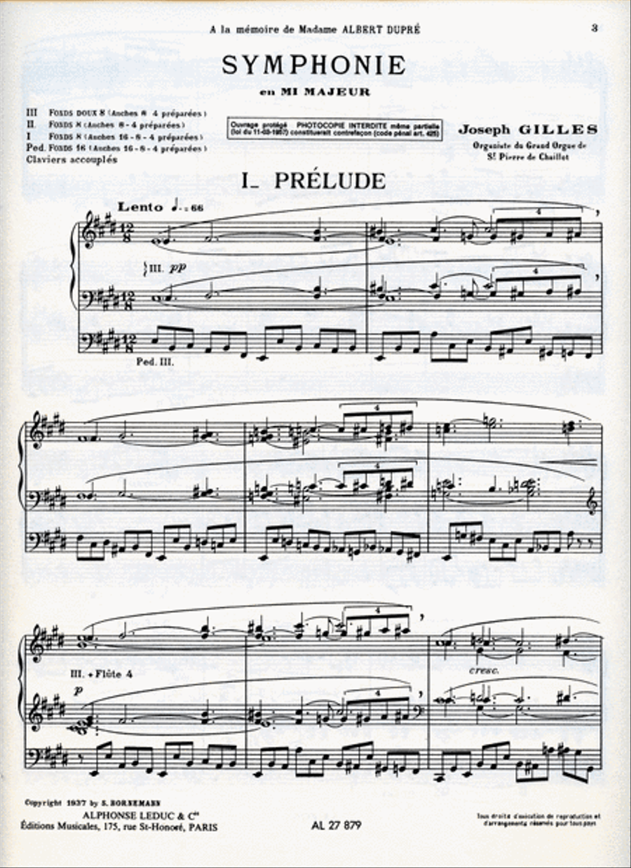 Symphonie In E Major (organ) Organ scores gallery preview page 2