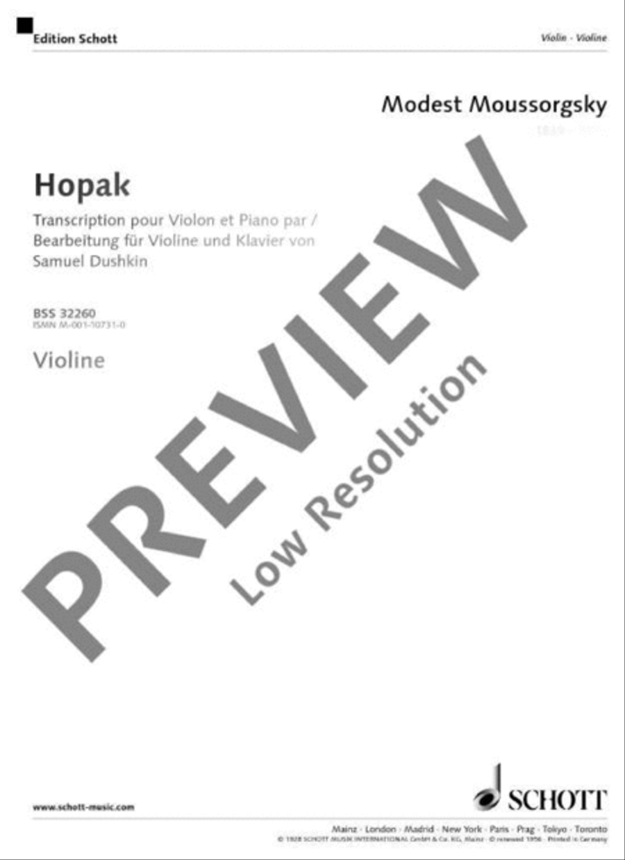 Hopak Violin Solo scores gallery preview page 8