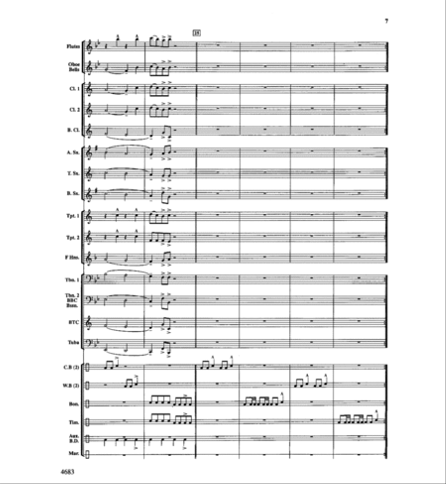 When the Koalas Do the Conga With the Kangaroos Concert Band scores gallery preview page 6