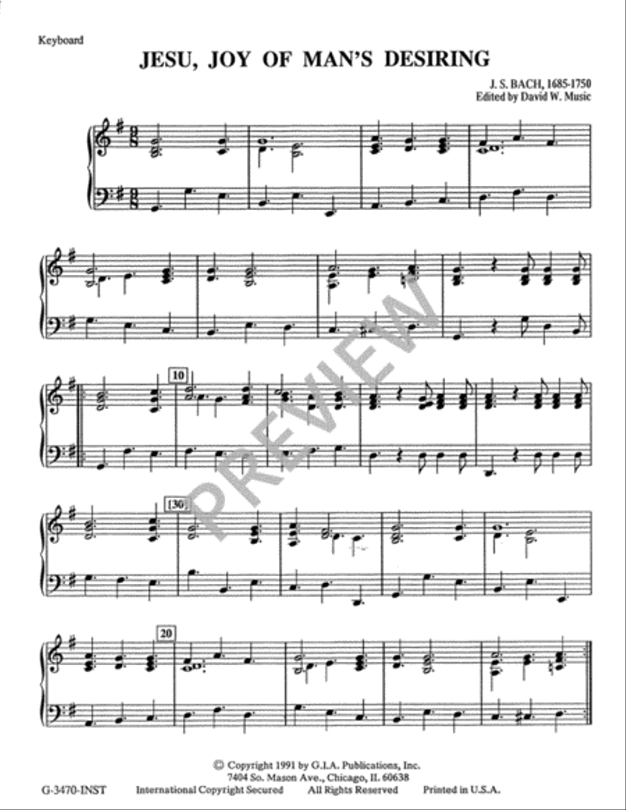 Jesu, Joy of Man's Desiring - Instrument edition Oboe scores gallery preview page 11