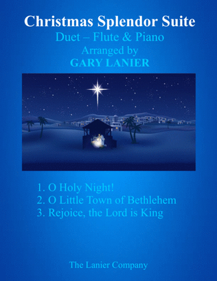 Book cover for CHRISTMAS SPLENDOR SUITE (Flute and Piano with Score & Parts)