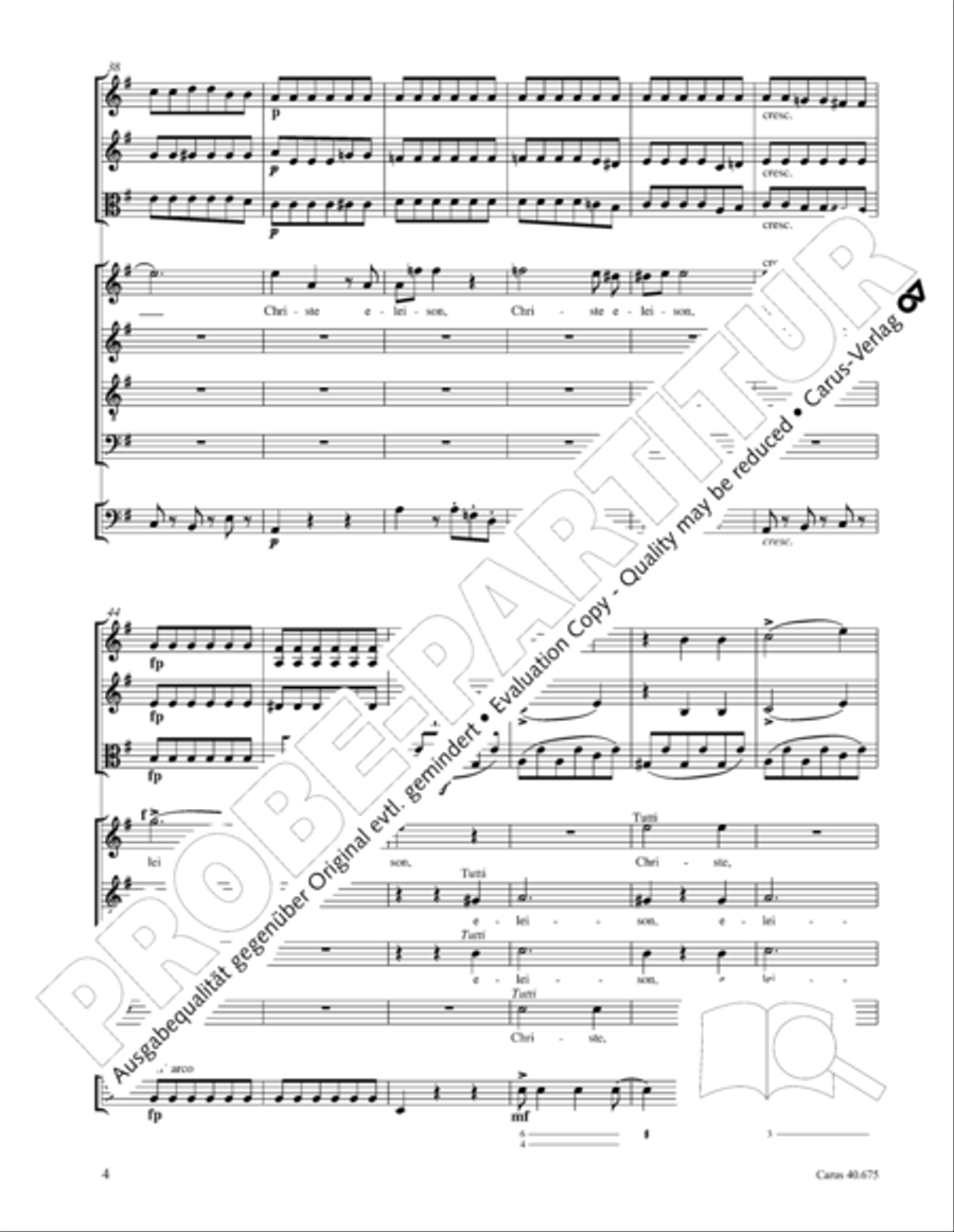 Mass in G Major STB scores gallery preview page 17