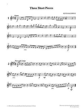 Three Short Pieces from Graded Music for Tuned Percussion, Book II