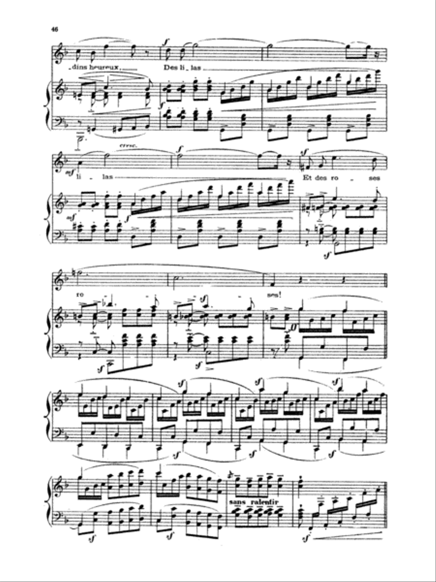 Chabrier: Recueil de Melodies Voice scores gallery preview page 4