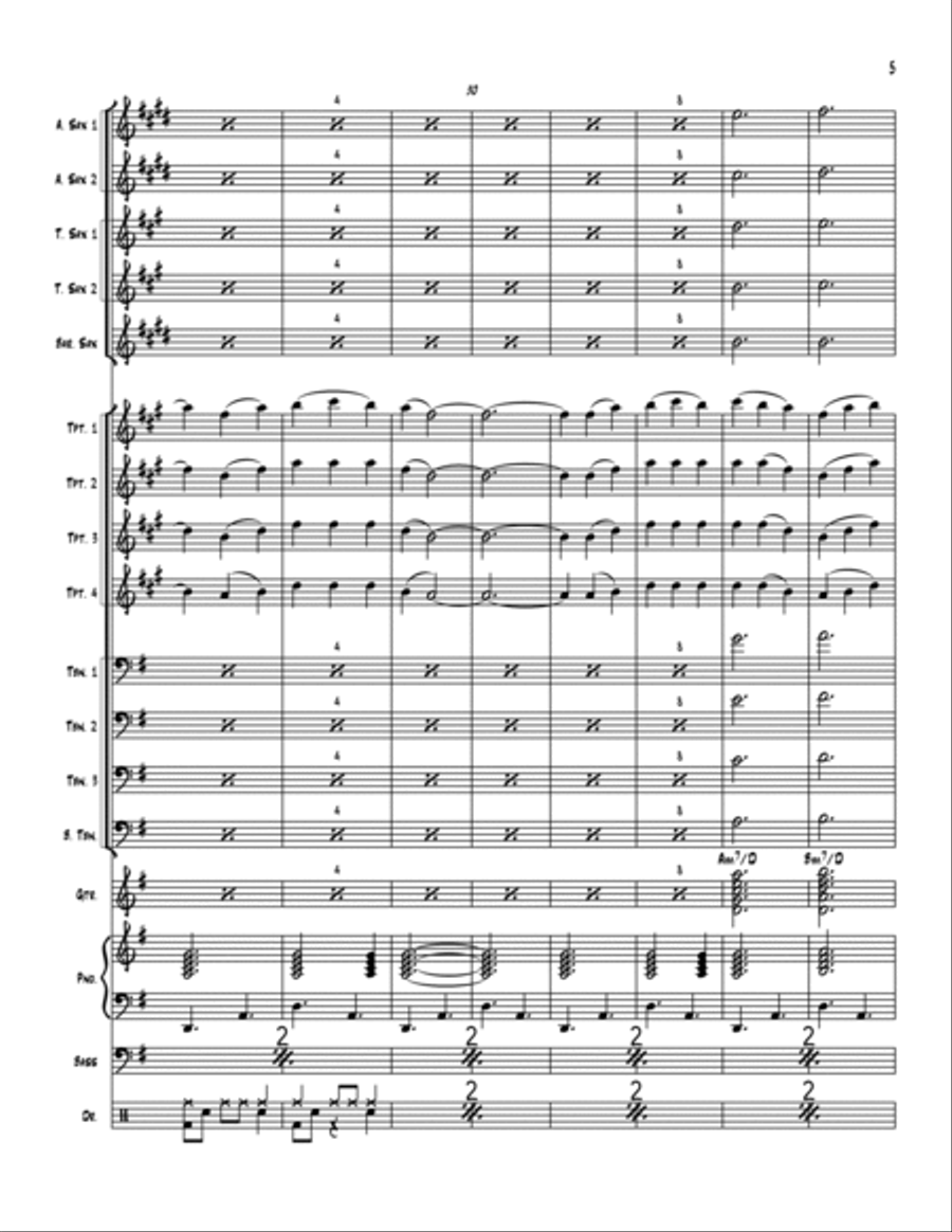 Snow Queen Jazz Ensemble scores gallery preview page 5