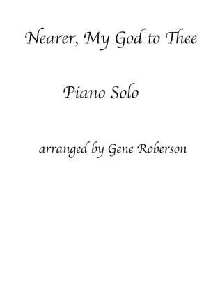 Book cover for Nearer! My God to Thee Piano Solo