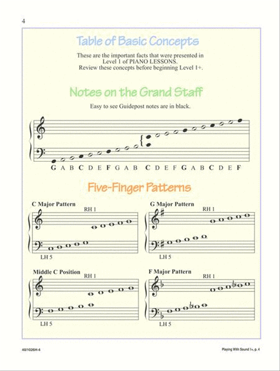 Noona Comprehensive Piano Lessons Level 1+ Piano Method scores gallery preview page 4