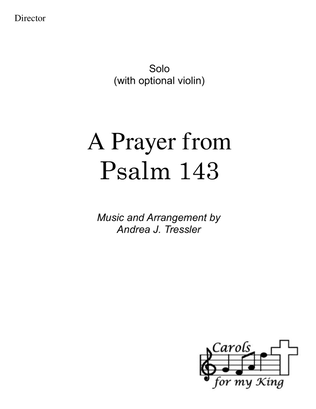 A Prayer from Psalm 143
